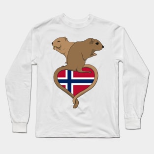 Gerbil Norway (light) Long Sleeve T-Shirt